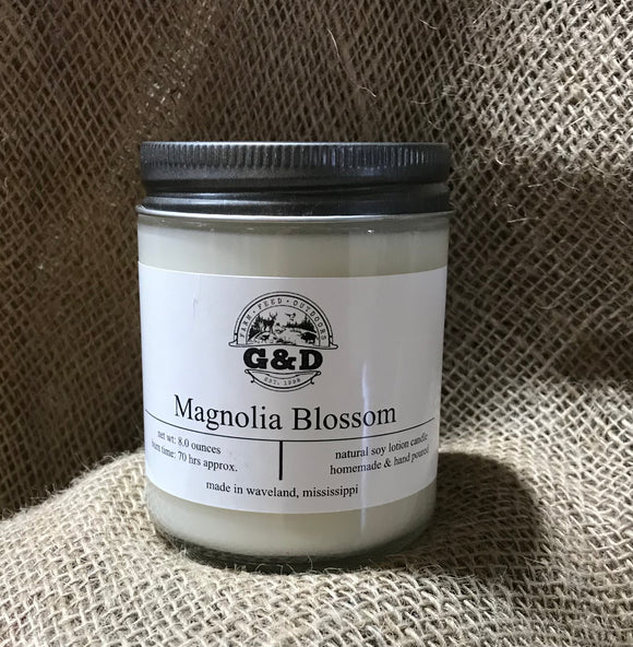 G&D Candle, Magnolia Blossom, 9oz