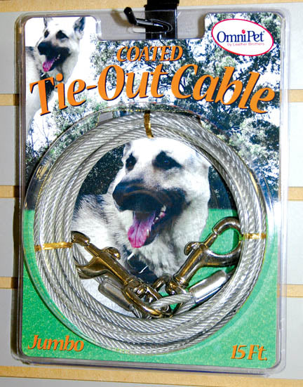 Tie Out Cable, Large or Jumbo Dog