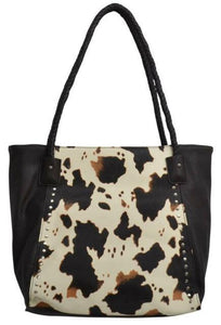 Angel Ranch Cow Print Tote, Concealed Carry