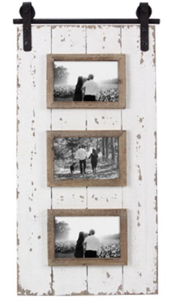 Wood Barn Door Photo Frame