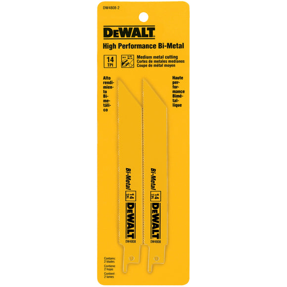 Dewalt Reciprocating Blade, 2pk