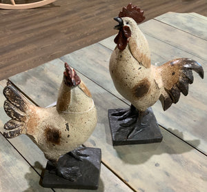 Rustic Ol’Rooster & Hen