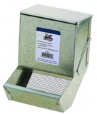 Galvanized Rabbit Feeder with Sifter Bottom & Lid