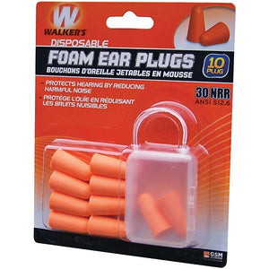 Walker’s Disposable Foam Ear Plugs, 5pr