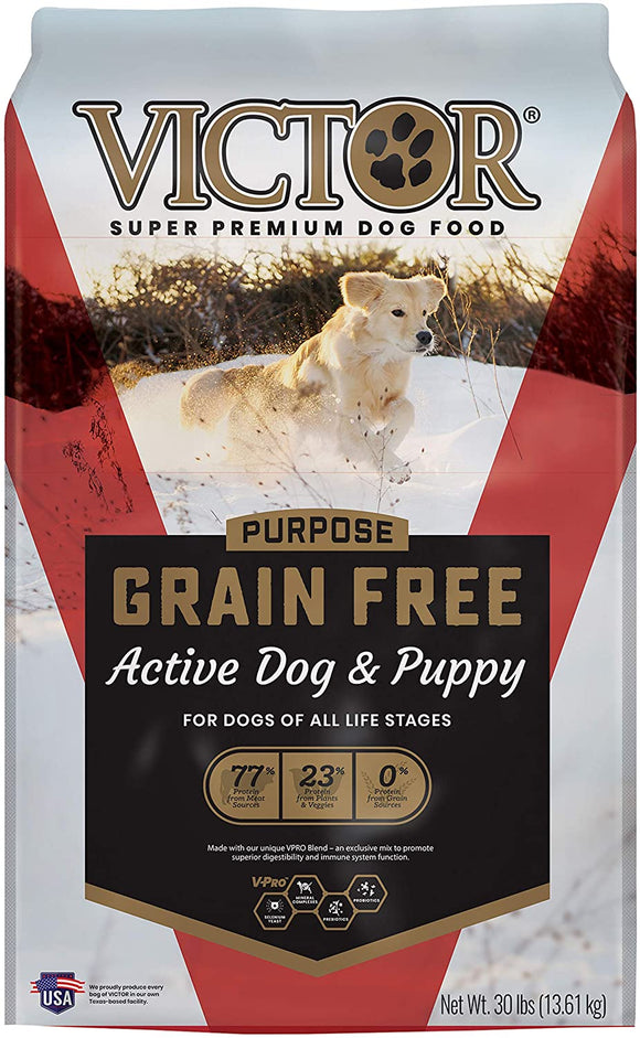 Victor Purpose Grain Free Active Dog & Puppy, 30lb