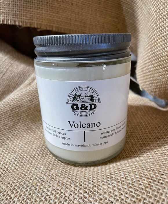 G&D Candle, Volcano, 9oz
