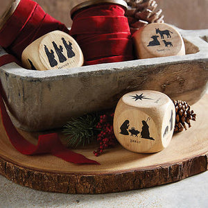 Christmas Story Wooden Cube