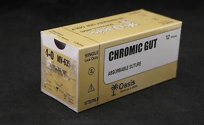 Suture, Chromic Gut, Size 0