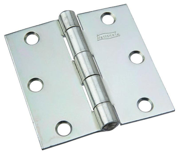 Hinge, 3 1/2 ” Non-Removable Pin, Zinc Plated