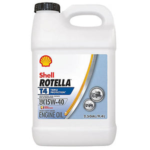Engine Oil, Shell Rotella T 15W-40, 1gal