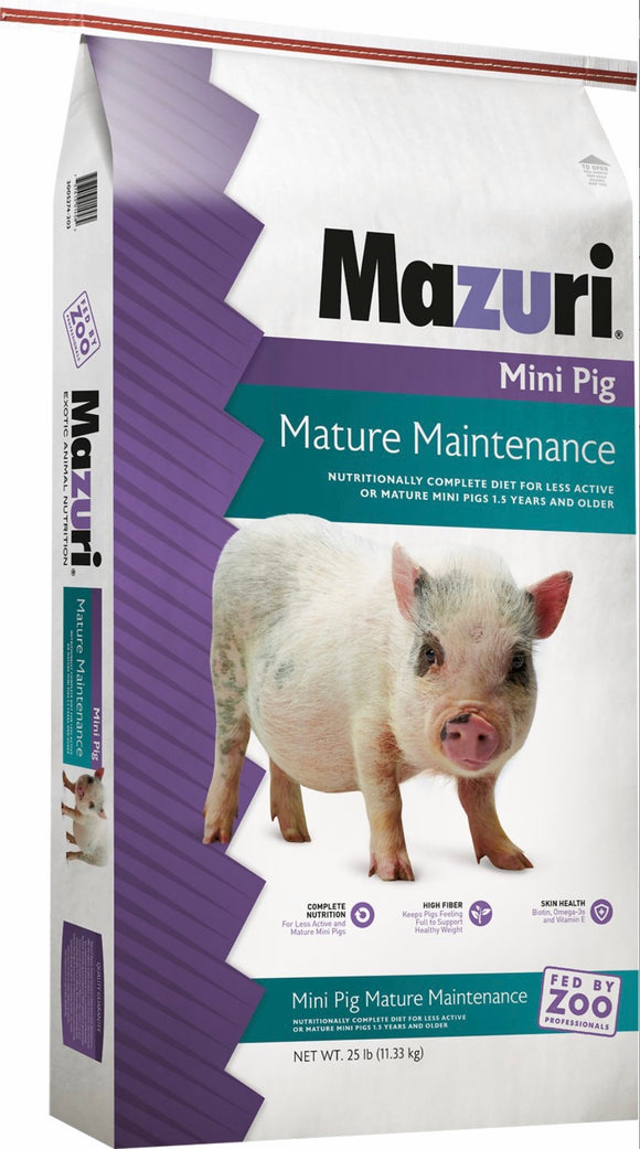 Mazuri Mini Pig Mature Maintenance, 25lb