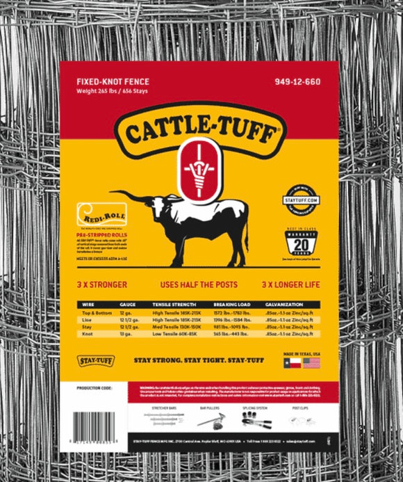 Stay Tuff Knotted Cattle Fence