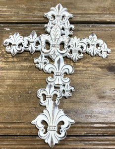 Wall Cross of Fleur De Lis