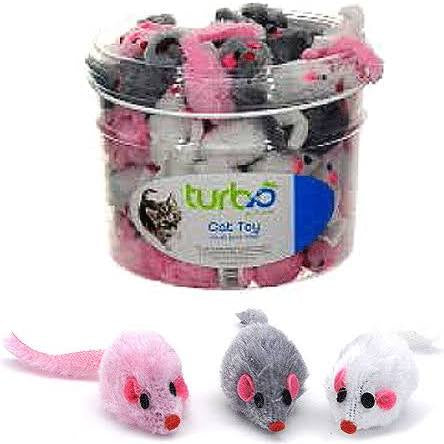 Turbo Furry Mice Cat Toy