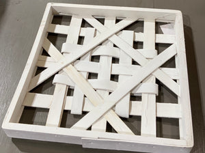 White Frame Basket