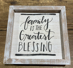 Family Blessing Sign