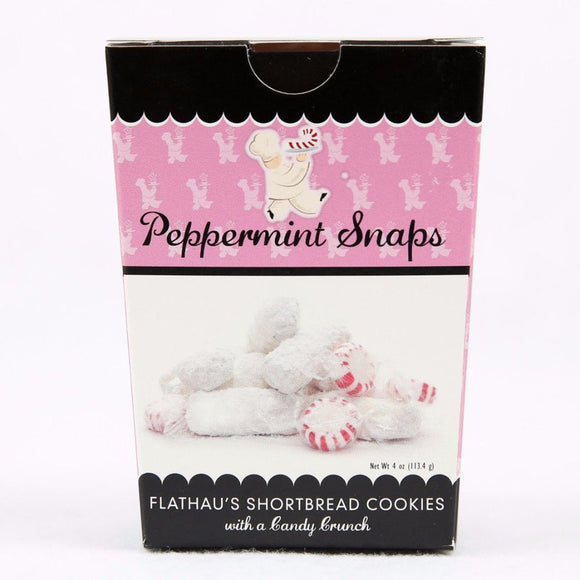 Flathau’s Peppermint Snaps Shortbread Cookies, 4oz