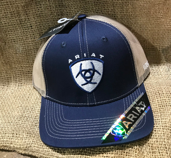 Ariat Men’s Cap, Navy Center Shield
