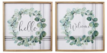 Botanical Wall Sign, Assorted