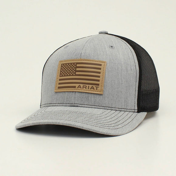 Ariat Cap USA Flag Patch Gray/Black