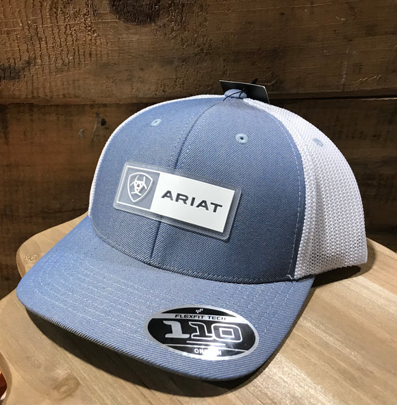 Ariat Cap, Grey Blue Front with Mesh Back