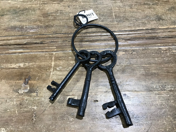 Vintage Metal Keys, Set of 3