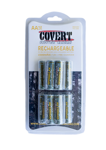 Covert - Batteries, 12pk, AA, Rechargeable NiMH