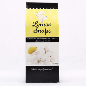 Flathau’s Lemon Snaps Shortbread Cookies, 8oz