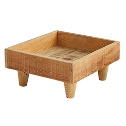 Square Wooden Planter with Feet