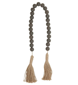 Wood Beads Dark Charcoal