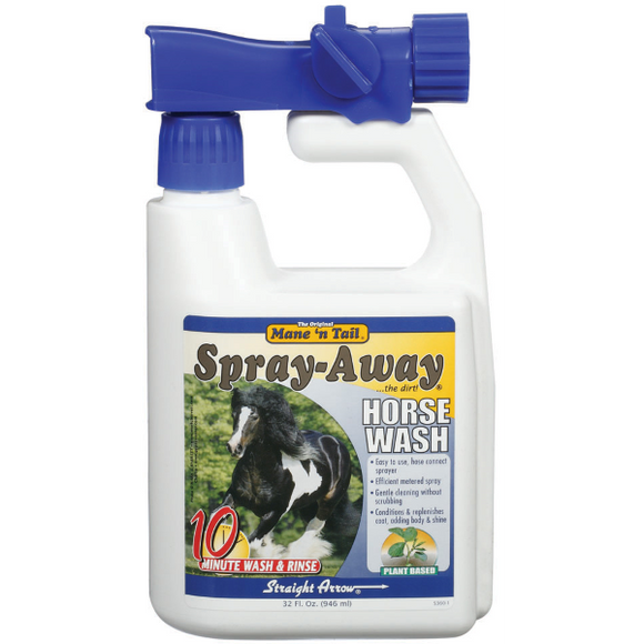 Mane 'n Tail Spray Away Horse Wash, 32 fl oz