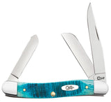 Case Caribbean Blue Bone Sawcut, SS Blade