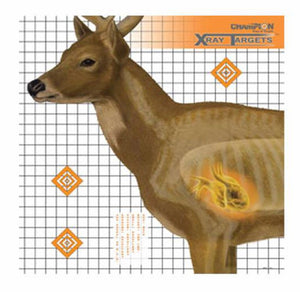 Champion Deer X-Ray Target, 6pk