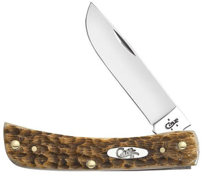 Case Amber Bone Peach Seed, SS Blade