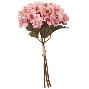 Soft Pink Hydrangea Bunch, 10"