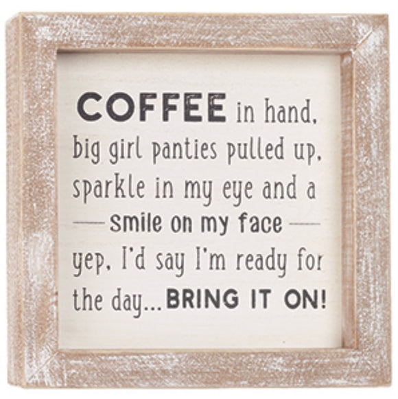 Wood Sign Coffee-Bring It On
