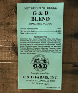 G&D 12% Quality Horse Blend, 50lb – G&DFarms