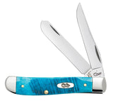 Case Caribbean Blue Bone Sawcut, SS Blade