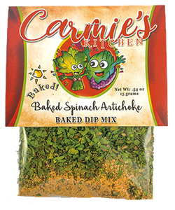 Carmie’s Baked Spinach Artichoke Baked Dip Mix