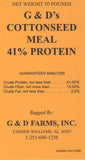 G&D Cottonseed Meal 41% Protein, 50lb