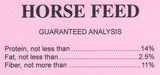G&D 14% Quality Horse, 50lb