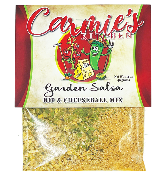 Carmie’s Garden Salsa Dip & Cheeseball Mix