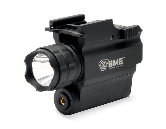 Tactical Handgun LED Light with Red Laser